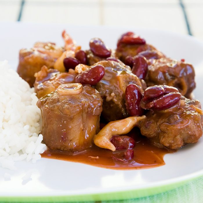 Oxtail Stew With Rice And Vegetables
